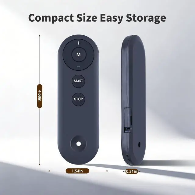 Alt view image 2 of 7 - Replacement Remote Control Fits Abonow 3000W 3870 2.5HP, for TODO Walking Pad Treadmill