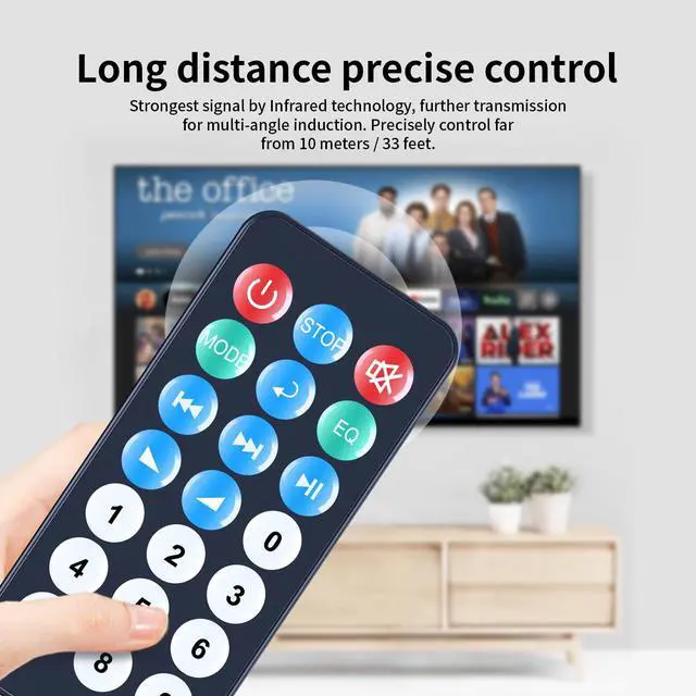Alt view image 2 of 4 - Replacement Remote Control for Rockville Dual 15" Karaoke Machine RPG2X15, for Gemini AS-15BLU-PK, for Acoustic AA15LBS AA15BT AA8B, for Pyle PPHP1249KT PPHP82SM PS65ACT PPHP122SM PPHP152SM