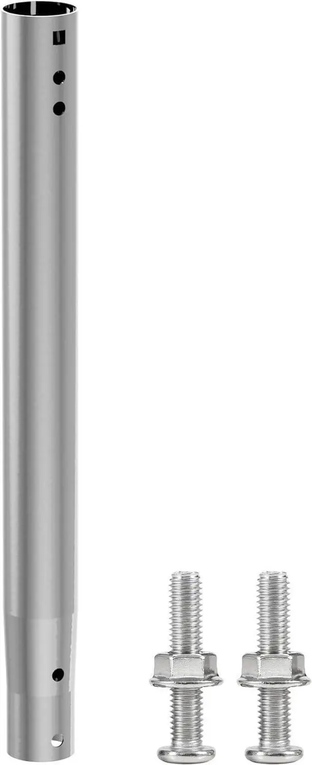 Main image of 14" Antenna Pole Extension, 32mm/35mm Dual-End Adapter, Steel | 14-inch extension pole, 430 stainless steel, Fits standard J-pole masts, Easy installation