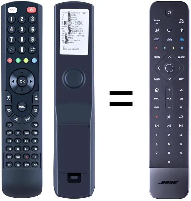 Main image of Replacement Remote Control for Bose Smart Soundbar 700 809954-0020 Only