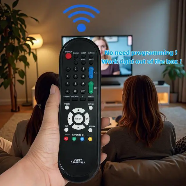 Alt view image 2 of 6 - Replacement Remote Control fit for Sharp LC-32SB23U LC-37SB24U LC-37D44U LC-46SB57UN LCD TV