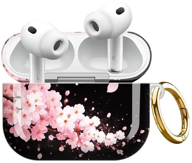 Main image of Compatible with AirPod Pro 3 Case,Shockproof Protective Cover with Keychain, Wireless Charging Case Perfect for Women, Trendy Design for AirPod Pro 3rd Generation(Cherry Blossom Petals Falling)