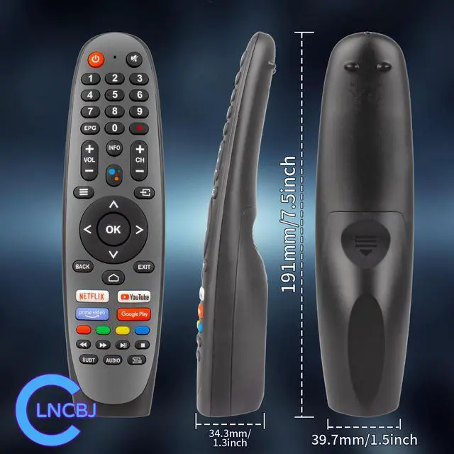 Alt view image 6 of 6 - EC40V2FA Replace Remote Control Compatible with Caixun Android TV EC32V2HA