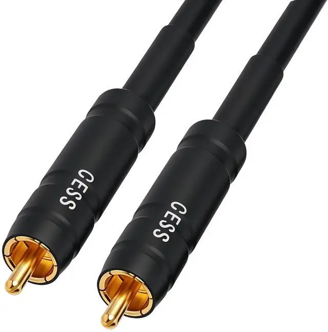 Alt view image 3 of 6 - RCA Preamp Jumper Cable, Male to Male, 12AWG Soft Link, 1 ft, 2-Pack