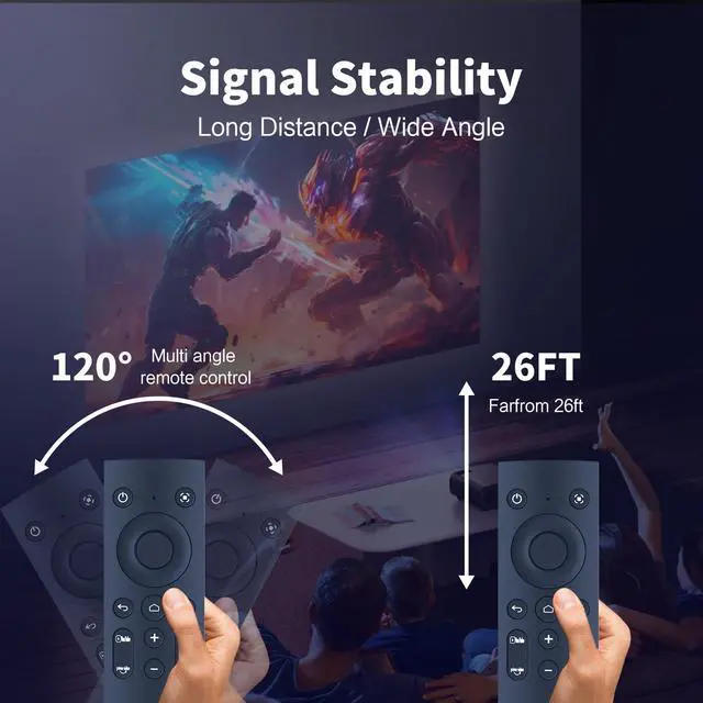 Alt view image 6 of 6 - Remote forNebula Cosmos 4K SE/Capsule 3 D0442X/D2342 Anker Projector | Easy pairing,Responsive control