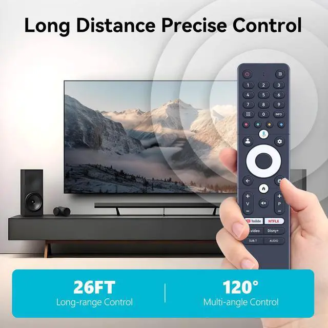 Alt view image 5 of 7 - SRC-4020-01 Replacement Remote Control for SANSUI Vision Caixun Thomson TV | for 2025 Smart TV, With Voice