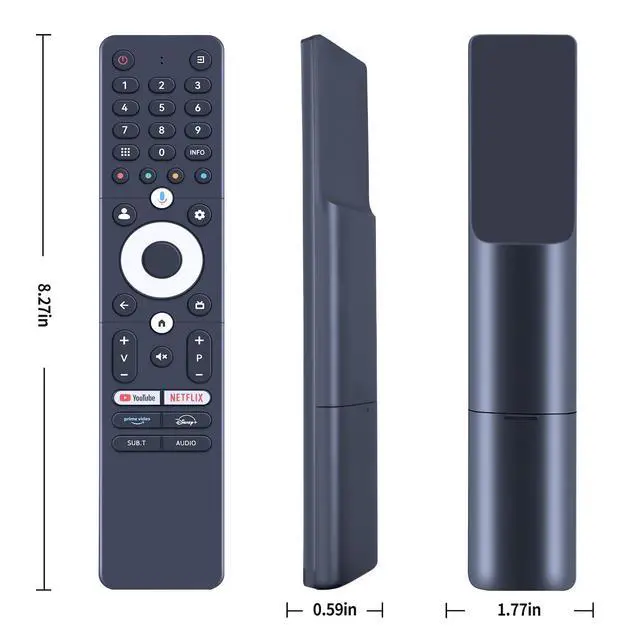 Alt view image 7 of 7 - SRC-4020-01 Replacement Remote Control for SANSUI Vision Caixun Thomson TV | for 2025 Smart TV, With Voice