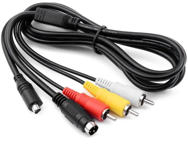 Main image of VMC-30FS VMC 15FS A/V RCA to S-Video Cable Compatible with Sony Handycam DCR-SR40 DCR-SR42 DCR-SR47 DCR-SR68 DCR-SR80, DCR-SR82 DCR-SR85 DCR-SR88, DCR-SR200 DCR-SR300 Camcorders -4.9ft