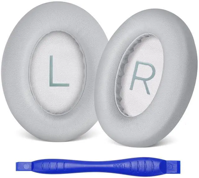 Main image of Replacement Ear Pads for Bose NC700 / 700 Noise Cancelling Headphones, Protein Leather Earpad Covers/Cushion Kit with Plush Memory Foam, Enhanced Comfort, Extra Durability (Silver)