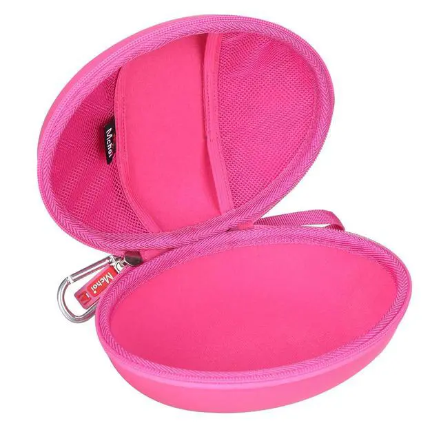 Alt view image 2 of 7 - Headphone Case Fits for Beats Studio Pro/Solo 4 / Solo 3 / Studio 3 / for TOZO HA1/ for TOZO HT2 On-Ear Bluetooth Headphones, Case Only (Rose Red)