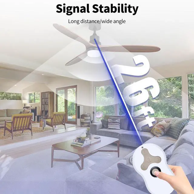 Alt view image 4 of 7 - Replacement for Hunter Ceiling Fan Remote Control 99122/99123, 3 Speed, Light Dimmer with Wall Mount, 434MHz, Easy to Set - Receiver Included