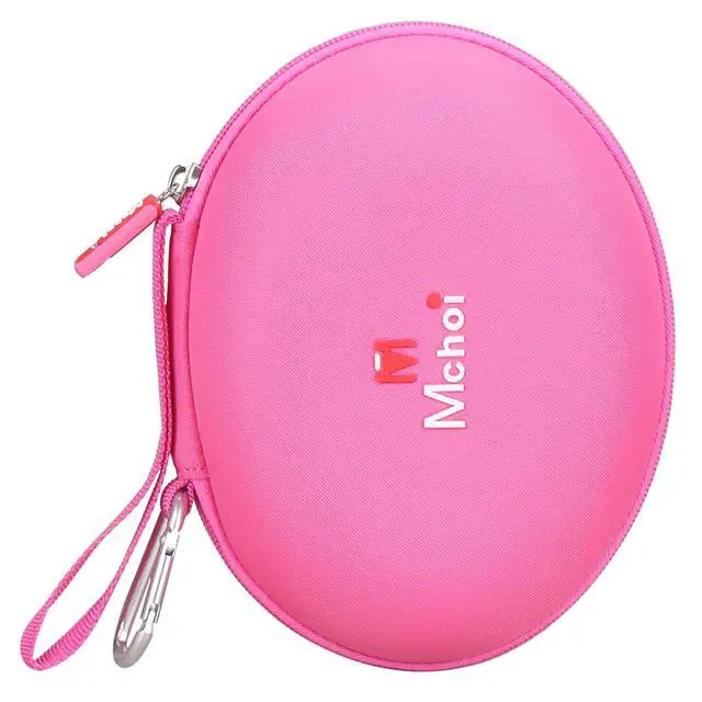 Alt view image 5 of 7 - Headphone Case Fits for Beats Studio Pro/Solo 4 / Solo 3 / Studio 3 / for TOZO HA1/ for TOZO HT2 On-Ear Bluetooth Headphones, Case Only (Rose Red)