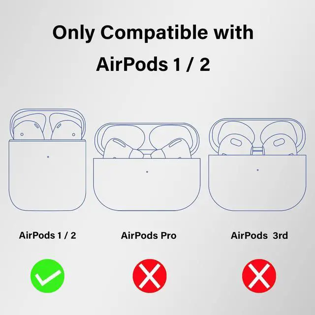 Alt view image 2 of 6 - for Airpods Case for Men Boys,Sport Cool Black Cover for Apple Airpod 1 & 2 with Keychain (Soccer)