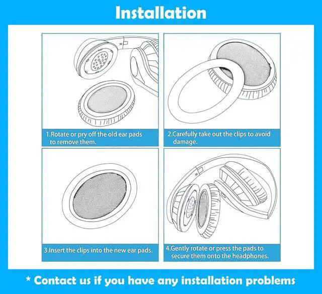 Alt view image 4 of 6 - Life 3 Earpads Replacement Compatible with Doqaus Life 3 Wireless Headphone,earpads for Doqaus Life 3 Wireless Headphone (Breathable, Black)