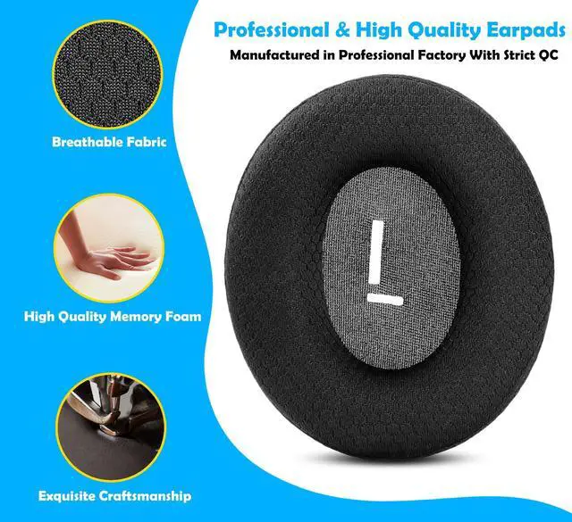 Alt view image 3 of 6 - Life 3 Earpads Replacement Compatible with Doqaus Life 3 Wireless Headphone,earpads for Doqaus Life 3 Wireless Headphone (Breathable, Black)