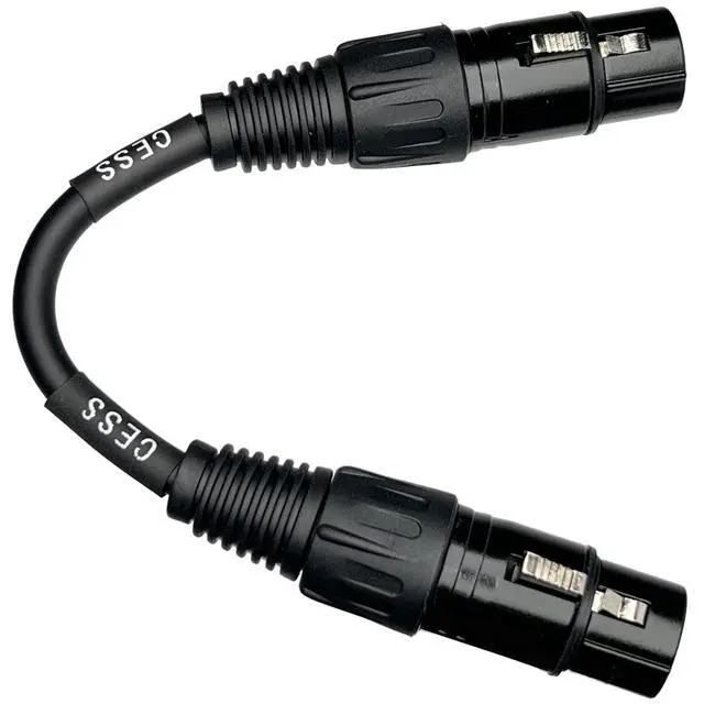 Alt view image 2 of 6 - CESS-245-4i Balanced 4-Pin XLR Female to Female, Headphone Audio Coupling/Gender Change Cable, Single (4 Inches)