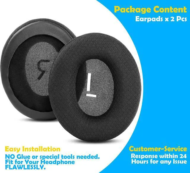 Alt view image 6 of 6 - Life 3 Earpads Replacement Compatible with Doqaus Life 3 Wireless Headphone,earpads for Doqaus Life 3 Wireless Headphone (Breathable, Black)