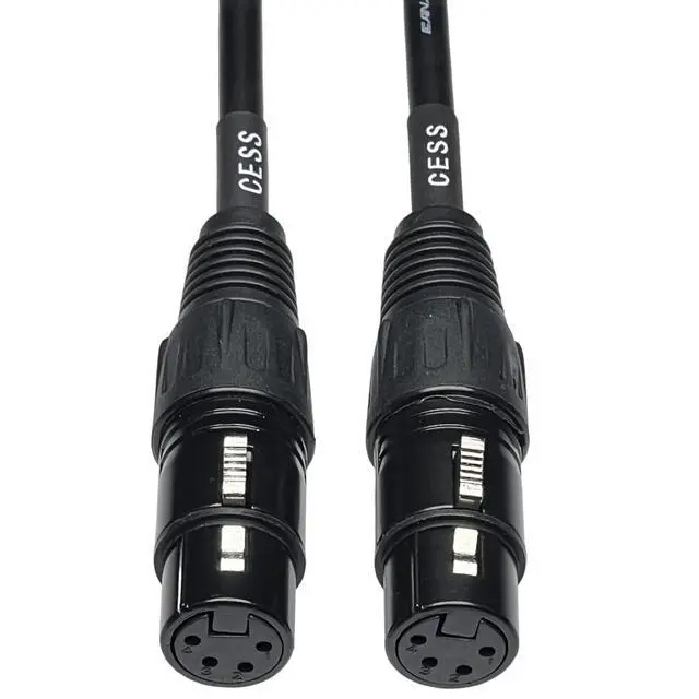 Alt view image 4 of 6 - CESS-245-4i Balanced 4-Pin XLR Female to Female, Headphone Audio Coupling/Gender Change Cable, Single (4 Inches)