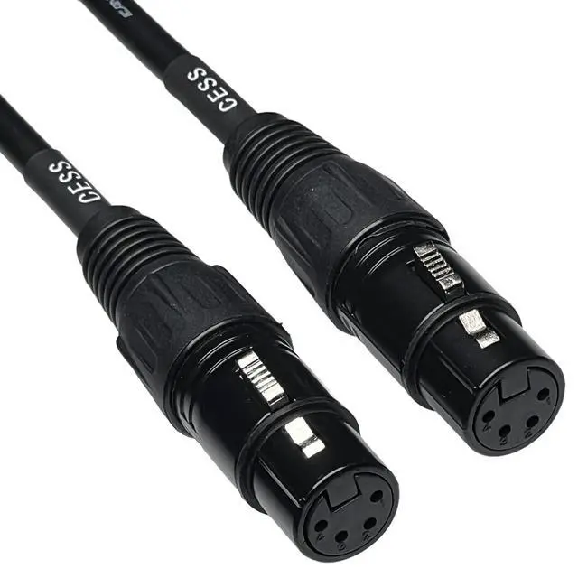 Alt view image 5 of 6 - CESS-245-4i Balanced 4-Pin XLR Female to Female, Headphone Audio Coupling/Gender Change Cable, Single (4 Inches)