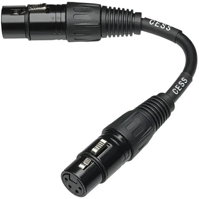 Alt view image 6 of 6 - CESS-245-4i Balanced 4-Pin XLR Female to Female, Headphone Audio Coupling/Gender Change Cable, Single (4 Inches)