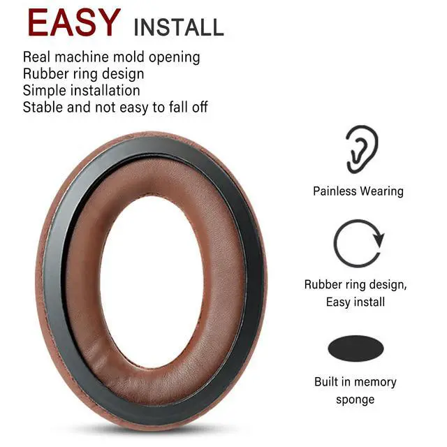 Alt view image 3 of 7 - HD598 Ear Pads Cushions Replacement Compatible with Sennheiser HD598SE, HD598CS, HD595, HD599 SE,HD515,HD518,HD555,HD558,PC360 Headphones Ear Cushions Ear Muffs Memory Foam Earpads