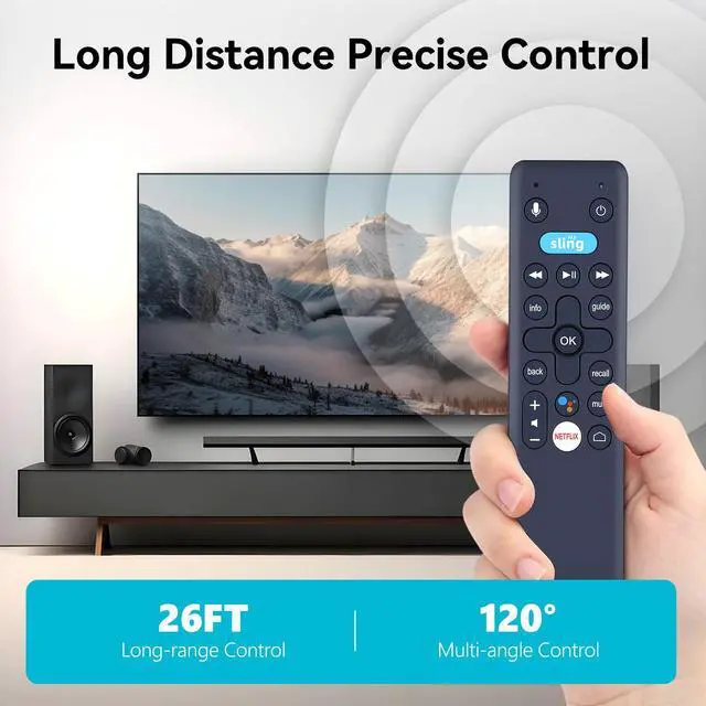 Alt view image 5 of 7 - Replacement Voice Remote Control Compatible for Sling AIRTVMINI AirTV Mini