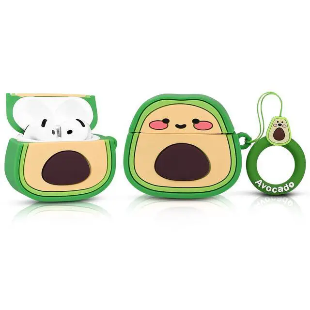 Alt view image 3 of 5 - Case for AirPods 4th Generation Wireless Earbuds (2024) with Doll and Carabiner and Cleaning Pen Kit, Silicone Charging Protective Cover with Cartoon Skin Design for AirPods 4