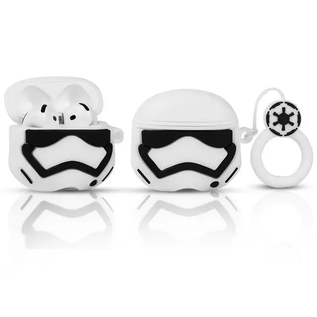 Alt view image 3 of 5 - Case for AirPods 4th Generation Wireless Earbuds (2024) with Doll and Carabiner and Cleaning Pen Kit, Silicone Charging Protective Cover with Cartoon Skin Design for AirPods 4
