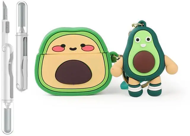 Main image of Case for AirPods 4th Generation Wireless Earbuds (2024) with Doll and Carabiner and Cleaning Pen Kit, Silicone Charging Protective Cover with Cartoon Skin Design for AirPods 4
