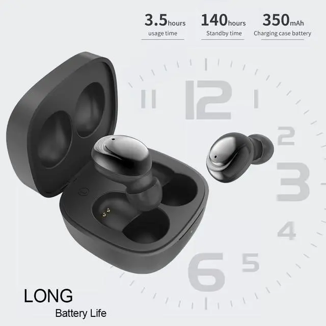 Alt view image 2 of 7 - K30 Wireless Earbuds with Wireless Charging Case, Bluetooth 5.1, Touch Control Waterproof, in Ear Stereo Headphones Built in Mic Headset Premium Sound for iPhone 14, 13, Samsung, Sport