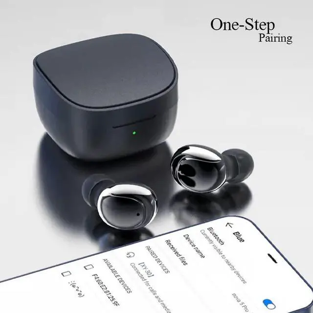 Alt view image 4 of 7 - K30 Wireless Earbuds with Wireless Charging Case, Bluetooth 5.1, Touch Control Waterproof, in Ear Stereo Headphones Built in Mic Headset Premium Sound for iPhone 14, 13, Samsung, Sport