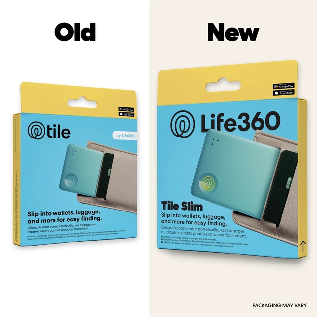 Alt view image 2 of 7 - Tile Slim - Wallet Finder, Bluetooth Tracker and Item Locator for Luggage Tags, Passports and More. Both iOS and Android Compatible. Phone Finder. 1-Pack (Aqua Lemon)