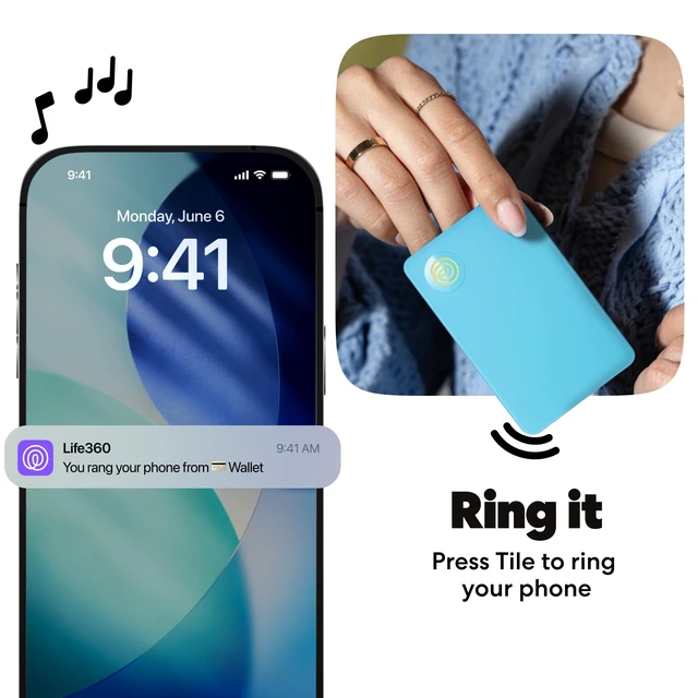 Alt view image 5 of 7 - Tile Slim - Wallet Finder, Bluetooth Tracker and Item Locator for Luggage Tags, Passports and More. Both iOS and Android Compatible. Phone Finder. 1-Pack (Aqua Lemon)