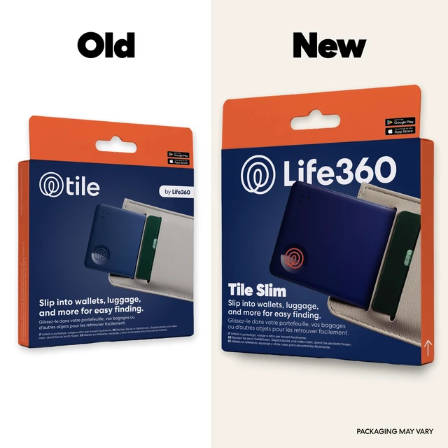 Alt view image 2 of 7 - Tile Slim - Wallet Finder, Bluetooth Tracker and Item Locator for Luggage Tags, Passports and More. Both iOS and Android Compatible. Phone Finder. 1-Pack (Navy Blaze)