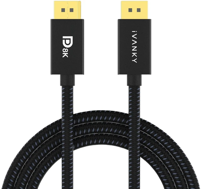 Main image of VESA Certified 8K DisplayPort Cable 10ft,32.4Gbps DP to DP Cable 1.4 Display Port Cord, 8K@60Hz, 4K@240Hz, 2K@240Hz, Supports HBR3, HDCP 2.2, HDR, Compatible with Gaming Monitor, TV, PC, Laptop