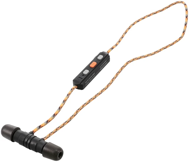 Alt view image 4 of 6 - Flexible Bluetooth Neckband Headset 30 NRR Passive Hearing Protection Earbuds with 12" USB Charging Cable & EVA Carrying Case