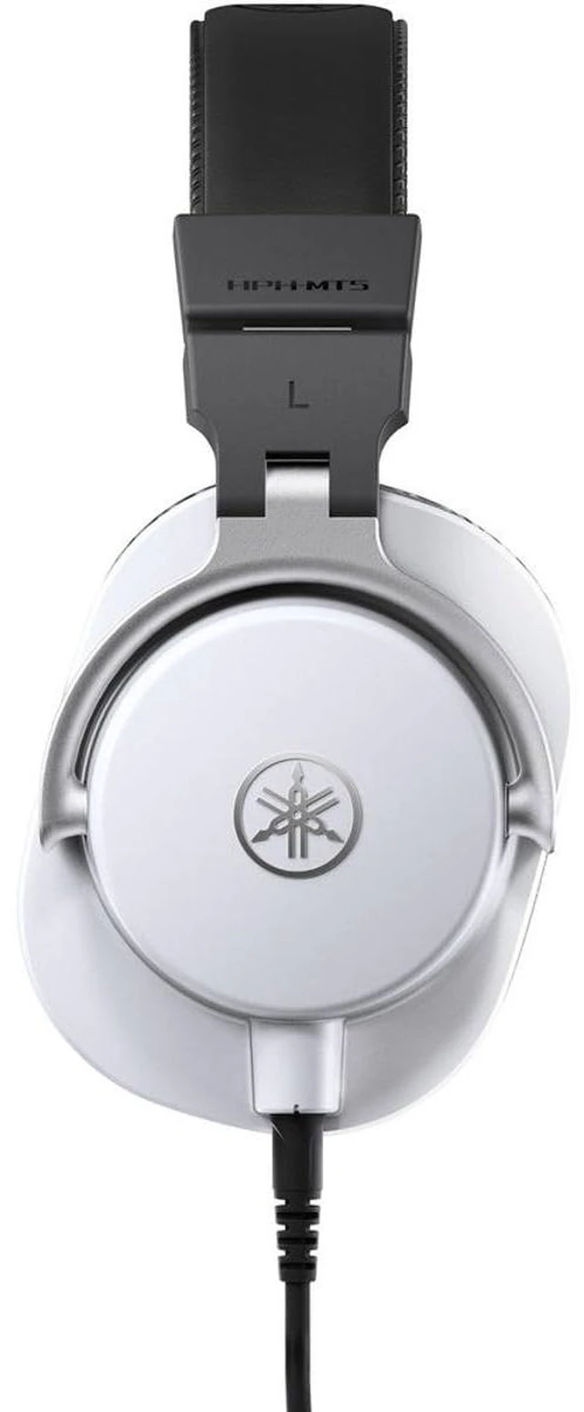 Alt view image 5 of 5 - YAMAHA HPH-MT5 Monitor Headphones, White, (HPH-MT5W)