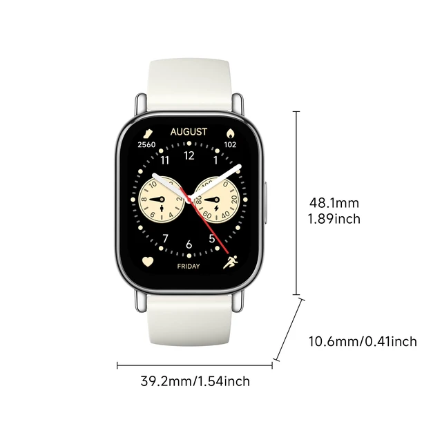 Alt view image 2 of 7 - Redmi Watch 5 Lite, 1.96" AMOLED, 18-Day Battery, GPS, BT Calling Heart Rate SpO2, 150+ Workout Modes, 5ATM Water Resistance, iOS/Android