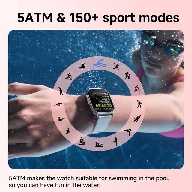 Alt view image 4 of 7 - Redmi Watch 5 Lite, 1.96" AMOLED, 18-Day Battery, GPS, BT Calling Heart Rate SpO2, 150+ Workout Modes, 5ATM Water Resistance, iOS/Android