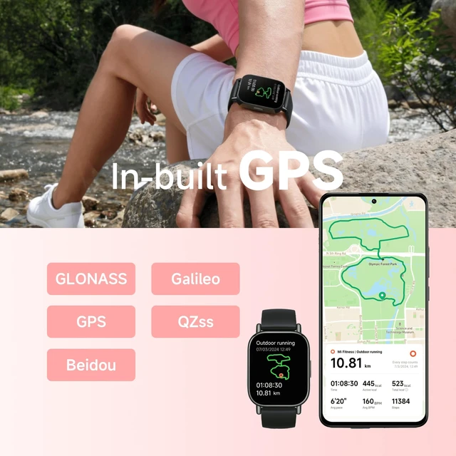 Alt view image 5 of 7 - Redmi Watch 5 Lite, 1.96" AMOLED, 18-Day Battery, GPS, BT Calling Heart Rate SpO2, 150+ Workout Modes, 5ATM Water Resistance, iOS/Android