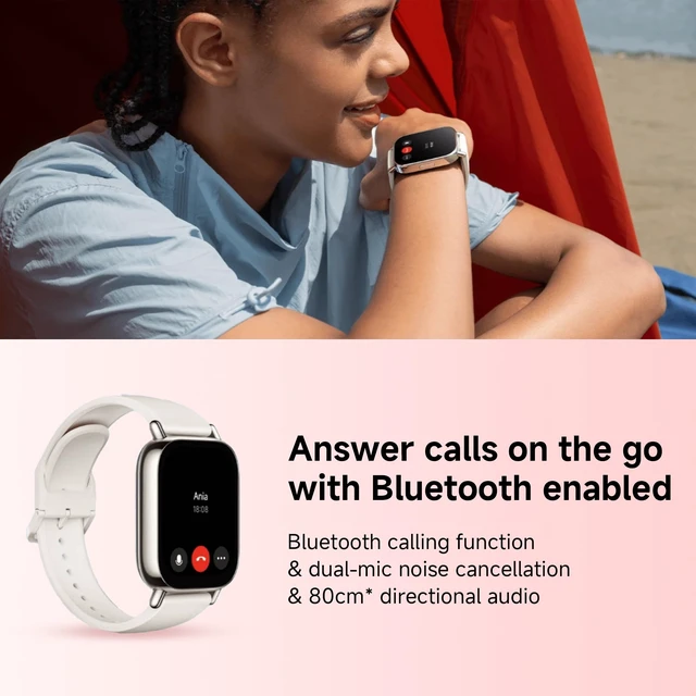 Alt view image 6 of 7 - Redmi Watch 5 Lite, 1.96" AMOLED, 18-Day Battery, GPS, BT Calling Heart Rate SpO2, 150+ Workout Modes, 5ATM Water Resistance, iOS/Android