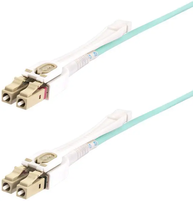 Main image of 8m (26.2ft) LC (UPC) OM4 Multimode Fiber Optic Cable, 50/125, 100G, Low Insertion Loss, LSZH Fiber Jumper Cord | OM4 LOMMF, Optic, 125, Low Insertion Loss, LSZH, Jumper Cord, 100Gbps, Push-pull tabs f