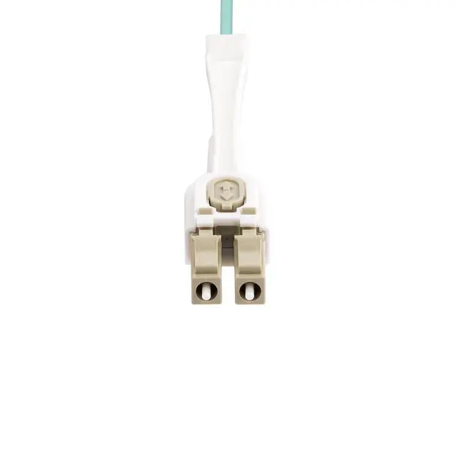 Alt view image 4 of 4 - 8m (26.2ft) LC (UPC) OM4 Multimode Fiber Optic Cable, 50/125, 100G, Low Insertion Loss, LSZH Fiber Jumper Cord | OM4 LOMMF, Optic, 125, Low Insertion Loss, LSZH, Jumper Cord, 100Gbps, Push-pull tabs f