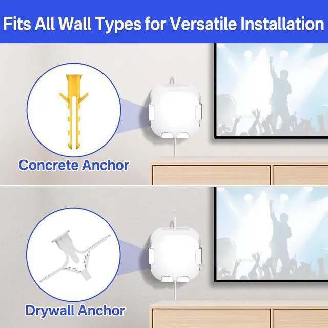 Alt view image 5 of 6 - Metal Wall Mount for eero 6+ and eero 6 Wall Mount Bracket - Space Saving Wall Bracket for eero 6 & eero 6 Plus Wall Mount Easy to Install Holder for eero 6 Plus & eero 6 Mesh Wi-Fi Systems