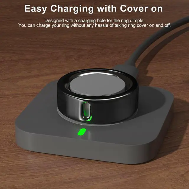 Alt view image 3 of 6 - 5 Pack Ring Cover Compatible with Oura Ring Gen 4, 3 Horizon/Heritage | Support Charging with Cover on, Ultra-Thin TPU Protector for Men Women, Size 11