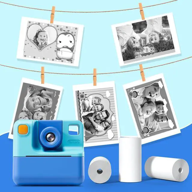 Alt view image 6 of 6 - 5 Rolls Kids Instant Camera Refill - HD Thermal Print Paper Set for Portable Cameras