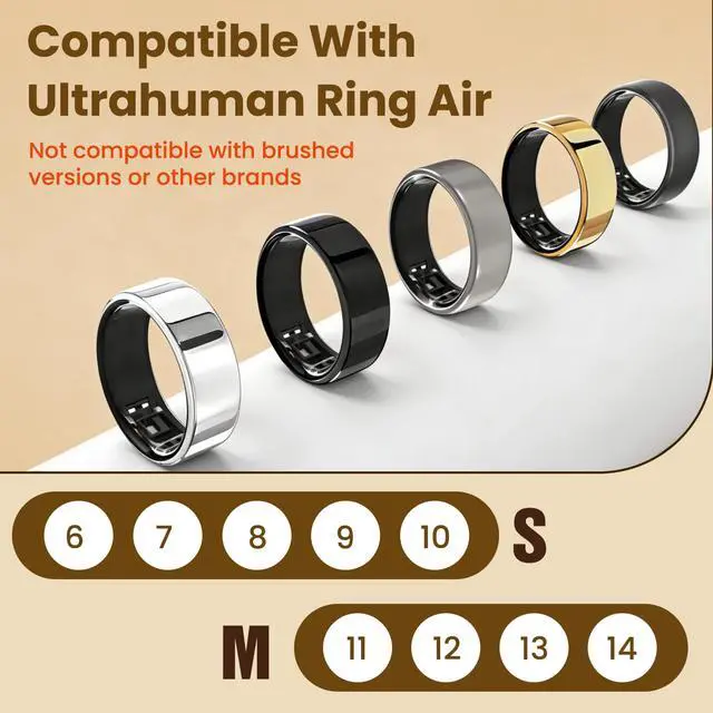 Alt view image 2 of 6 - 10 Pack Cover Compatible with Ultrahuman Ring Air, Ultra-Thin 0.13mm Invisible Protector, Scratch-Resistant Full-Cover Film for Daily Wear (Size M for 11/12/13/14)