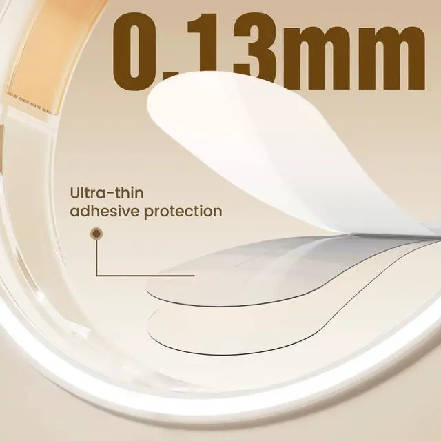 Alt view image 3 of 6 - 10 Pack Cover Compatible with Ultrahuman Ring Air, Ultra-Thin 0.13mm Invisible Protector, Scratch-Resistant Full-Cover Film for Daily Wear (Size M for 11/12/13/14)