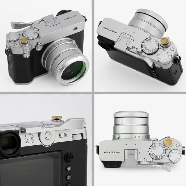 Alt view image 4 of 6 - Metal Thumb Up Grip for Fujifilm GFX100RF Camera Digital Accessories GFX 100RF Hot Shoe Thumb Up Rest Support Handgrip Silver THB-GFXRFS