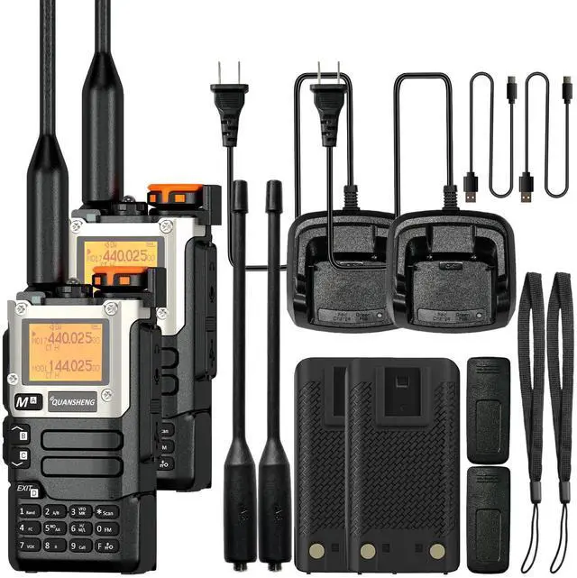 Main image of 2 Packs Quansheng UV-K5(8) Radio USB-C Charging UV-K6 Two Way Radio Long Range with NOAA for Adults 5W UHF/VHF Dual Band DTMF AM FM Walkie Talkie Rechargeable